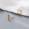 Boucles d'Oreilles Clou Clips d'Oreille Silicone Indolore Femme Piercing Été Simple Haut de Gamme Petit Amour Tempérament Mignon