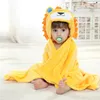 Pyjama Leeuw Dier Cosplay Capuchon Baby Baby Meisje Jongen Flanel Badhanddoek Wrap Badjas Leuke Cartoon Pyjama Nachtkleding 231117