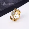 Retro Letters G Designer Rings Plated Gold Ring Romantic Daisy Charm Flowers Not Allergic Luxury Classic Styles Topaz Rings for Women Eesthetics Modern ZB038 F23