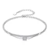 Klassieke BangleBracelet S925 Zilver Kraal Micro Set Zirkoon Mode Armband Europese Vrouwen Retro Armband Bruiloft Feest High-end Sieraden Valentijnsdag Cadeau SPC