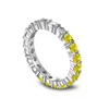 Bröllopsringar S925 Sterling Silver Diamond Ring for Women's Design Sense Small and Luxury Full 5A Zircon 231117
