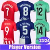 2023 24 Koke Oyuncu Versiyonu Futbol Formaları Griezmann Memphis Correa Molina Reinildo R.De Paul Home Red and White Away 3. Futbol Gömlekleri Üniformaları