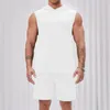 Herren-Trainingsanzüge Herren-Sommermode mit Kapuze, ärmellose Tanktops, Hemden, Shorts, Strand, Hosenanzug