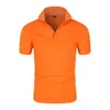 Men's Polos Summer Top Shirt Polyester/Spandex High-end Spandex Business Casual Lapel Short Sleeve Men Polos 230417