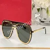 Funky Sunglasses Designers For Men's Vintage Pilot Sunglasses 8156 Женские солнцезащитные очки Fashion Designer Shades Luxury Golden Frame Солнцезащитные очки UV400 с коробкой