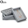 Jewelry Boxes Oirlv Multifunction Box With Lid Storage Necklace Ring PU Leather Window Display Props 231117