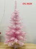 Kerstdecoraties Mini 60/90 cm roze boom Decoratief groen plantjaar Xmas Gift Home Office Mall El Garden Cabinet Decoratie