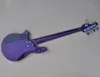 Guitare basse électrique à 5 cordes, violet brillant, avec matériel chromé, micros HH, offre Logo/couleur personnalisable