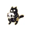 Accessoires de dessin animé Black Halloween Cat Émail Pin Dark Punk Broches Badges en métal pour sac à dos Chapeau Sacs Femmes Hommes Drop Livraison Bébé Dhb7I