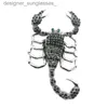 Broches Broches Rétro Scorpion Strass Broche Vintage Femmes Cristal Broche Écharpe Clip Accessoires Broches BrochesL231117