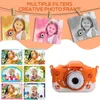 Appareils photo jouets 40MP HD double objectif numérique enfants petite caméra selfie jouets petits enfants mini portable bambin cadeaux pour 6 7 8 9 6-12 ans 230414