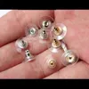 Stud 100-200 st gummi örhängen backar stopper tjänar studörning tillbaka leveranser för smycken diy smycken fynd som gör tillbehörsl231117