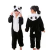 Pajamas الأطفال Oneie Kids Unicorn Panda Pajamas Animal Cartoon Blanters College Baby Costume Winter Boys Girls Licorne Jumspuit 231116