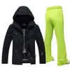 Combinaisons de ski -30 degrés Ski costume femmes hiver femme vestes et pantalons chaud imperméable veste femme en plein air Snowboard Ski Camping marque 231116