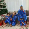 Family Matching Outfits Merry Xmas Family Matching Outfits Warm Thicken Fleece Zipper Jumpsuits Christmas Pajamas Hooded Rompers Overalls Family Look 231117