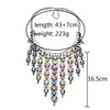 Chokers Fashion Indian Vintage Crystal Rhinestone Large Choker Necklace Women Bohemian Statement Charm Big Bib Collar Necklace Jewelry 231116