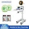 ZONESUN ZS-TB170 Equipo industrial Máquina de etiquetado móvil Línea de producción de aplicador de etiquetas de cartón de paquete de caja de tarjeta de superficie de cosméticos planos