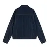 Outono inverno lavado denim jaqueta masculina mulher de alta qualidade streetwear casual solto outerwear bolso botões casaco azul