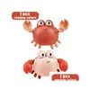 Bath Toys Baby Shower Toy Cute Cartoon Animal Turtle Whale Crab Bathtub Swimming Pool Chain Spring Water 230615 Drop Delivery Kids Mat DHMVS