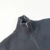 Designer tröjor herr tröja hoodie högkvalitativ margiela stil fast färg blixtlås cardigan tröja höst vinter par stickad jacka