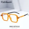 Nouvelles couleurs assorties jambes miroir grand cadre barres parallèles lunettes de soleil tendance à la mode dégradé OL lunettes de soleil de protection solaire pour hommes et femmes