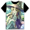 Camicie da uomo touhou flandre scarlet hakurei reimu anime cosplay 3d t-shirt a maniche corte da donna da donna uomo tops nero tops hand regalo di Natale casual