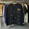 Felpe con cappuccio firmate Moda Felpe da uomo Streetwear Moda Galleryes depts Tokyo Limited Spruzzi di inchiostro Stampa dipinta a mano Spugna di puro cotone ad alta grammatura