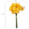 Fleurs décoratives Pratique Simulation Fleur Fraîcheur Artificielle Sans Arrosage Jaune Blanc Faux Narcisse Bouquet Po Accessoires