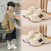 Athletic Outdoor 2023 Fashion Cotton Shoes Children's Korean Plush Warm Sports Shoes Anti Slip Boys 'and Girls' Snowy Shoes Children's Snowy Shoes 231117