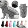 Hundebekleidung Lässige Hundebekleidung Pullover Kleidung Winter Rollkragen Gestrickte Haustier Katze Welpen Kleidung Kostüm Für Kleine Katzen Outfit Weste Dro Dhv2T