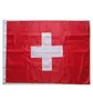 Zwitserse Vlag Hoge Kwaliteit 3x5 FT Nationale Banner 90x150cm Festival Feestcadeau 100D Polyester Binnen Buiten Bedrukte Vlaggen en Banner6460491