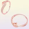 Luxury Diamond Women Ring Cubic Zirconia Fine Quality Rose Gold Filled Elegant Ladies Rings1259750