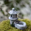 Decorative Figurines Pool Tower House Fence Micro Landscape Home Decor Miniature Fairy Garden Ornaments Decoration Accessories Modern DIY