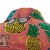 Anpassade män hawaiian fynd skjorta korta ärmar knappar upp lös casual sommar ananas tryckt hawaii stil strandtröjor