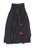 Kjolar bomullslinne kvinnor medeltida kjol kvinnor trycker dubai kalkon retro etnisk snörning kjol muslim maxi lång kjol vår sommar 230417