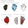 Pins Broches 19style Anatômico Coração Esmalte Pins Broche de Anatomia Médica Coração Neurologia Pins para Médico e Enfermeira Lel Pin Bags Badge GiftsL231117