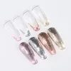 VDN GLITTER PLATINUM NAIL NAIL POLISS UV LED SOAK OFF BRIGY NAIN GLEST LUSTAR