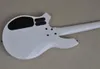 5 Strings White Electric Bass Guitar with Rosewood Fingerboard HH Pickups Offer Logo/Color Customize