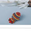 Stud Earrings Rhinestone Little Red Fish For Women Animal Colorful Fashion Charm Jewelry Statement Girl Party Gift