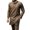 Etnische kleding Afrikaanse set jurken kleding voor mannen Fashion Africa kanga dashiki gewaad Africaine Casual Tracksuit 2023