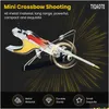 Jeux de nouveauté Pocket Crossbow Mini Modèle Arc et flèche Chasse en plein air Miniature Art Craft Collection pour Adt Drop Livraison Jouets GIF Dhoc4