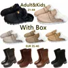 Designer Fluffy Snowboots Mini Dames Winter Bont Slipper Enkel Wol Schoenen Dames Heren Platform Schoenen Suède Comfort Herfst Winter Maat 35-40