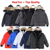 14 couleurs Vêtements de créateurs de qualité supérieure Canada G08 G29 Parka Wyndham Wolf Real Fur Mens Down Jacket Expedition Womens Manteau Outwear Parka Ladys Manteau avec badge XS-XXL