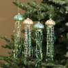 Christmas Decorations Jellyfish Ornament Good-looking Multicolor Decor Xmas Glass Pearl Jellyfish Decoration Christmas Tree Jellyfish for Home 231117