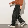 Herrenhosen Freizeithosen Männer lose gerade Hosen Junge Baby Elastische Taille Herren Jogger Cordhosen Sport solide Mode Frühlingshosen J231116