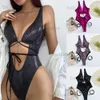 Costumi da bagno da donna 2023 Sexy Club Wear Scava fuori Sexy Costume intero da donna Bikini Snake Skin Donna Costumi da bagno Beachwear Costume da bagno T230417