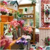 Accessoires de maison de poupée DIY Dollhouse Maisons en bois Miniatures pour poupées Kit de meubles Jouets Enfants Cadeau Sosa Greenhouse Lj201126 Drop Dhbyc