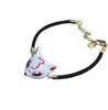 Cuff Hand-painted Ceramic Bracelet Fox Mask Pendant Classic Ceramics Accessories Adjustable Charm Bracelets Creative Gifts Jewelry 231116