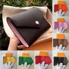Rooyduo High Quality Brown flower Leather Womens Short Wallets Fashion Designer mens small change Holders Designer Womens purse Luxury unisex Wallet M41938