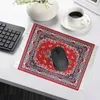 Mouse Pads Wrist Rests Persian carpet Woven flower small coaster wholesale merchants cheap mouse pad desk mat retro style rubber non-slip computer mats YQ231117